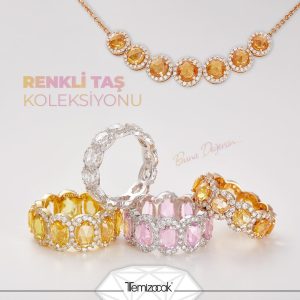 Renkli Taşlı Yüzükler